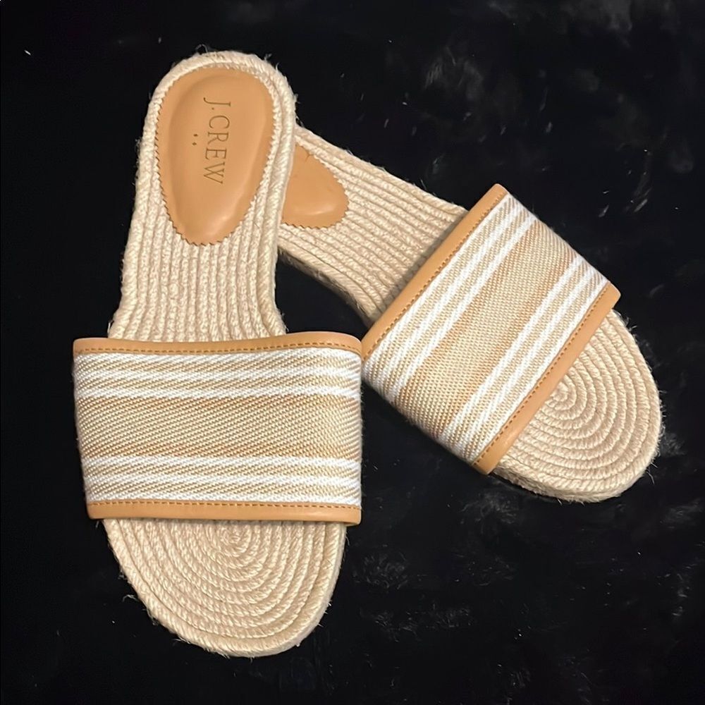 J. Crew Women's Tan Espadrille Sandals